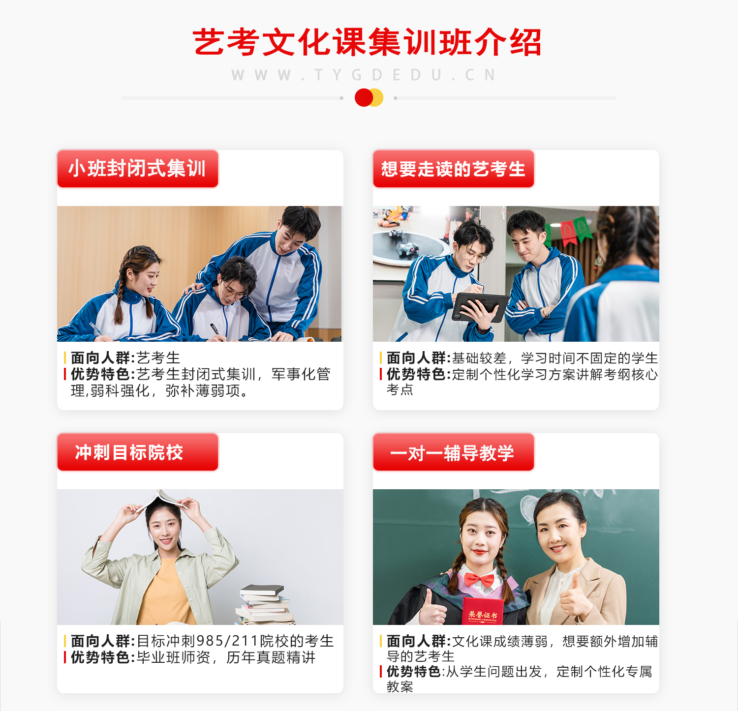 藝考文化課班型介紹